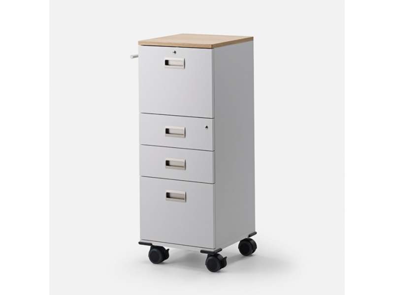 Rollcontainer Büro mobile Bürocaddy Metall, Zemp, Caddy F