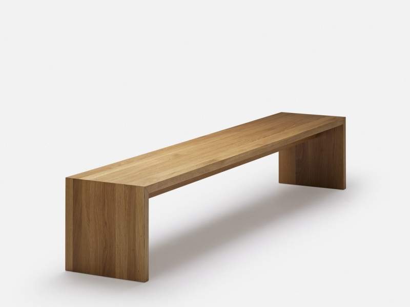 ZEMP WANGEN Bank aus Massivholz – moderne Sitzbank in minimalistischem Design für Essbereich, Büro oder Empfang