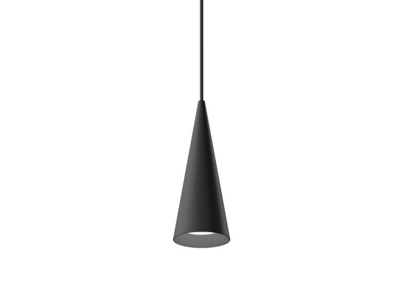 Pendelleuchte XAL wästberg w201 in schmaler schwarzer Kegelform, dekoratives Aluminium-Design mit energieeffizienter LED