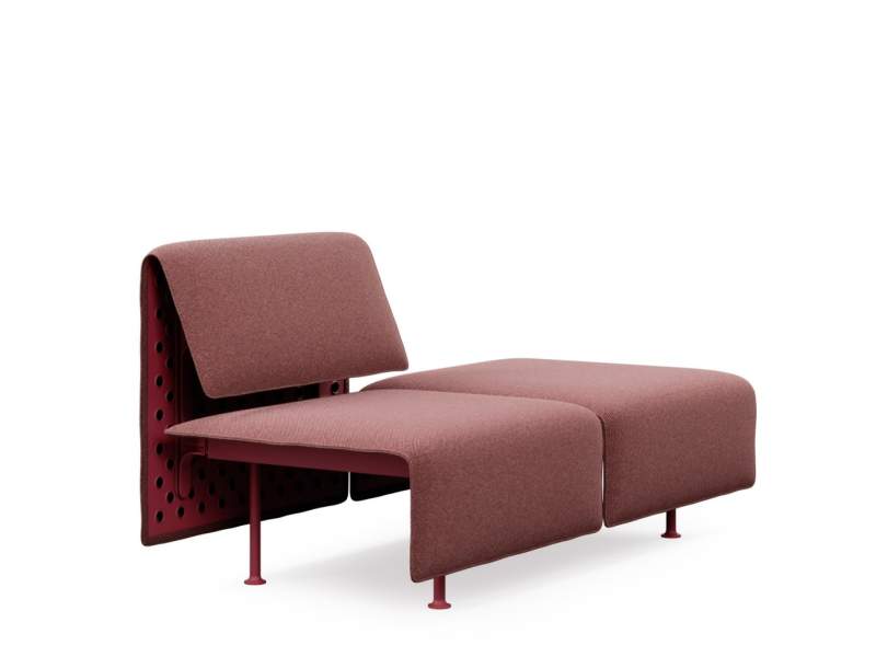Modulares Sitzsystem Offecct Circulus mit skulpturaler Rückenlehne für Lounge- und Wartebereiche