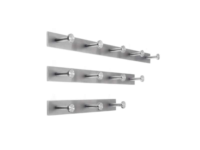 Wandgarderobe 1606K von Esit in Chrom-Nickel-Stahl Kleiderhaken