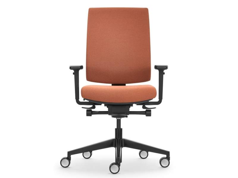 Girsberger Kyra 3D Bürodrehstuhl mit gepolsterter Rückenlehne und Sitzfläche, ergonomischer Drehstuhl mit 3D-Synchronmechanik