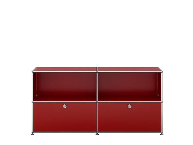 Sideboard USM Haller mit vier Regalfächern im modularen Design