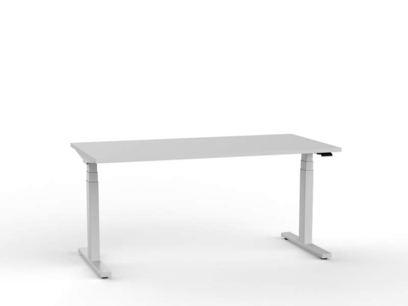 elektrisch höhenverstellbarer Schreibtisch SARA Lord mit T-Fuß für ergonomische Büroarbeitsplätze