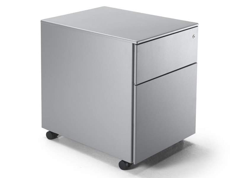 SARA Caddy Basic Rollcontainer mit zwei Schubladen für kompakte Büroorganisation