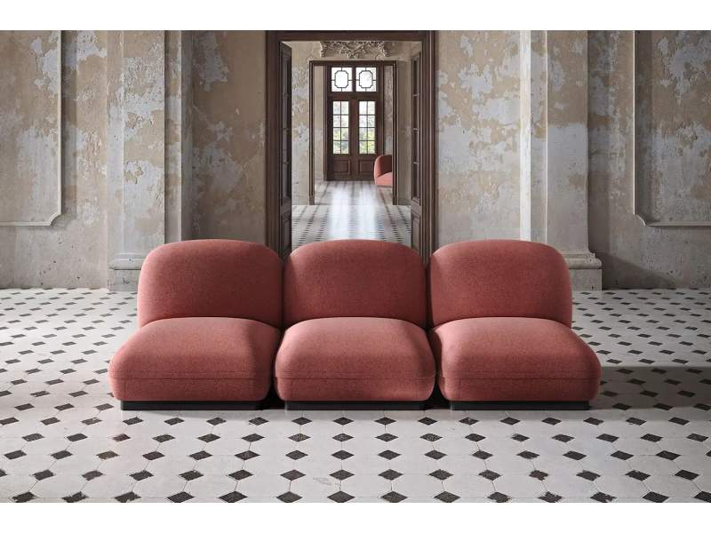 Modulares Sofa COOMO von Bene als nachhaltiges Sitzsystem mit austauschbaren Polstermodulen