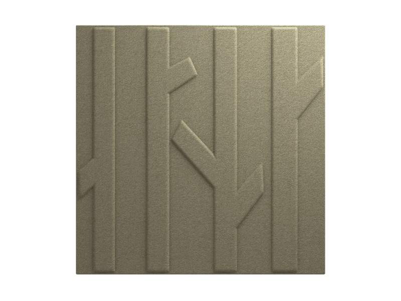 Akustikpanel Skandiform Deep Forest aus Soundfelt mit geprägtem Baumstruktur-Relief zur Schallabsorption an Wänden