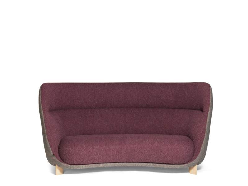 Sofa Materia Arch mit organischer Form und hoher Rückenlehne für Lounge- und Empfangsbereiche