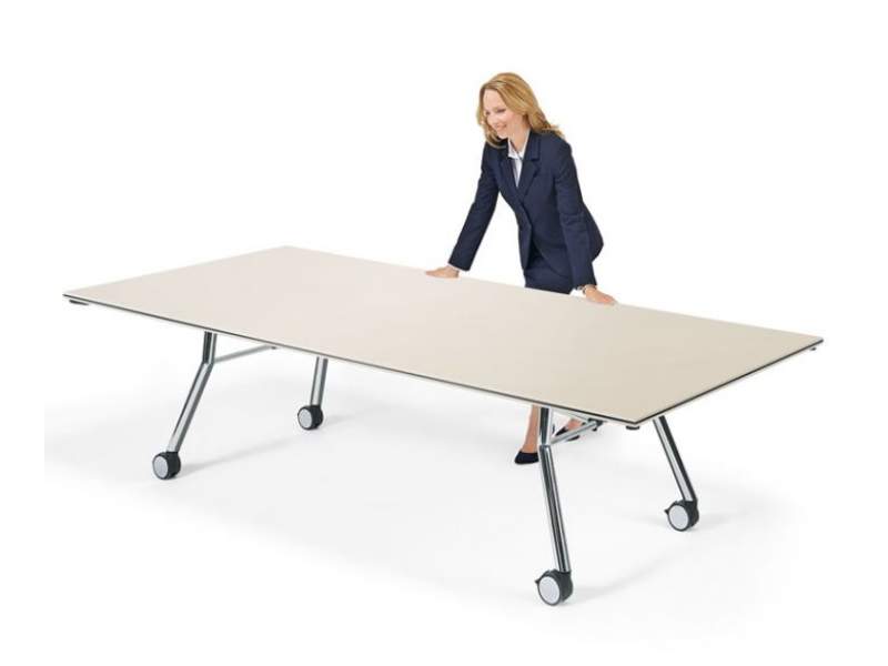 Grosse Konferenztische auf Rollen Konferenztisch fahrbar Rolltisch klappbar Rolltische, Sedus, mastermind