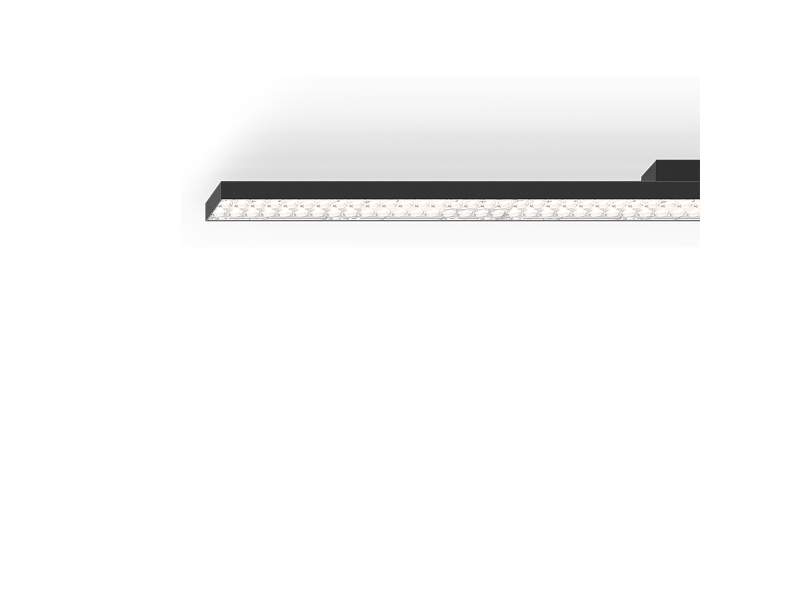 Deckenleuchte XAL Enviva linear mit Linseneinsatz und schlankem Aluminiumprofil