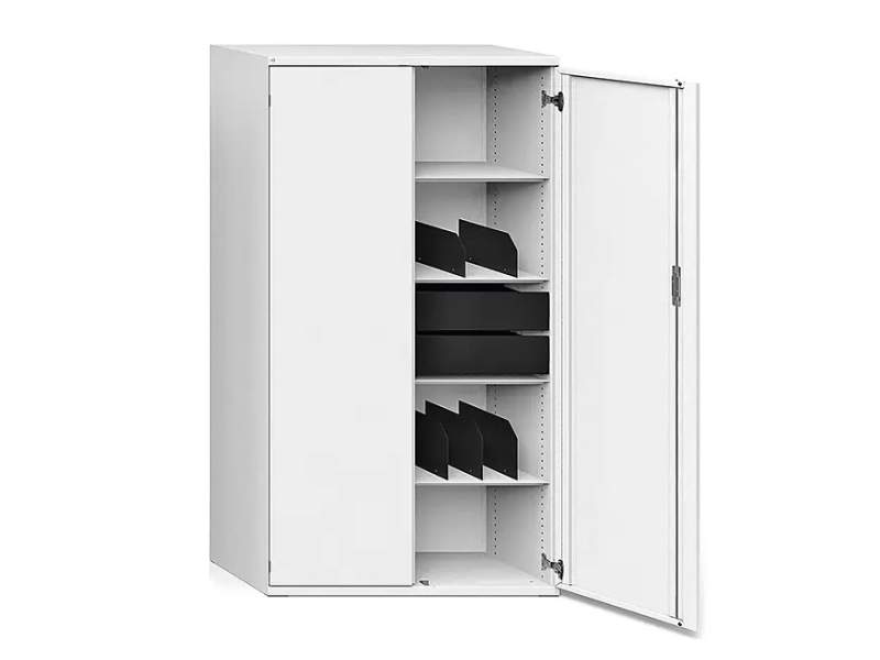 Flügeltürschrank Lista Office LO One Stahlschrank mit Doppeltüren und strukturierter Innenaufteilung