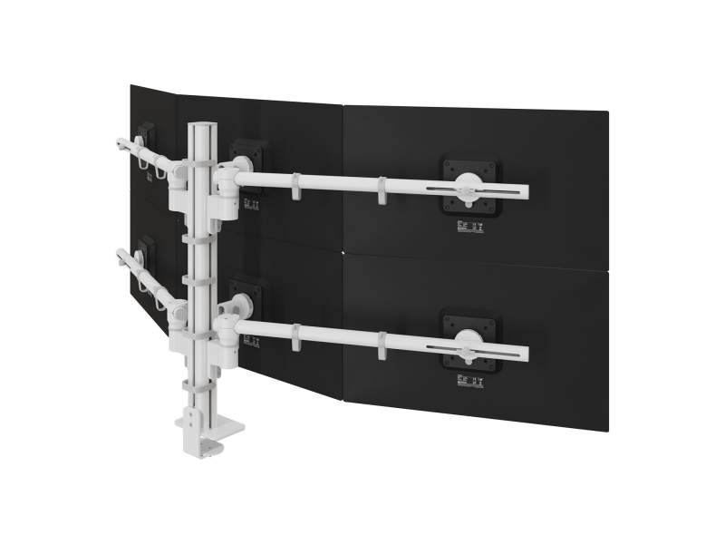 Mehrfachmonitorhalter Dataflex Viewgo modular Schreibtisch 260 mit Säulenbefestigung für sechs Bildschirme