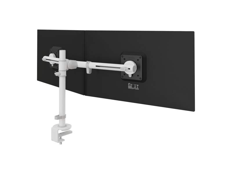 Doppelmonitorhalter Dataflex Viewgo Schreibtisch 140 mit Säulenbefestigung für zwei Bildschirme