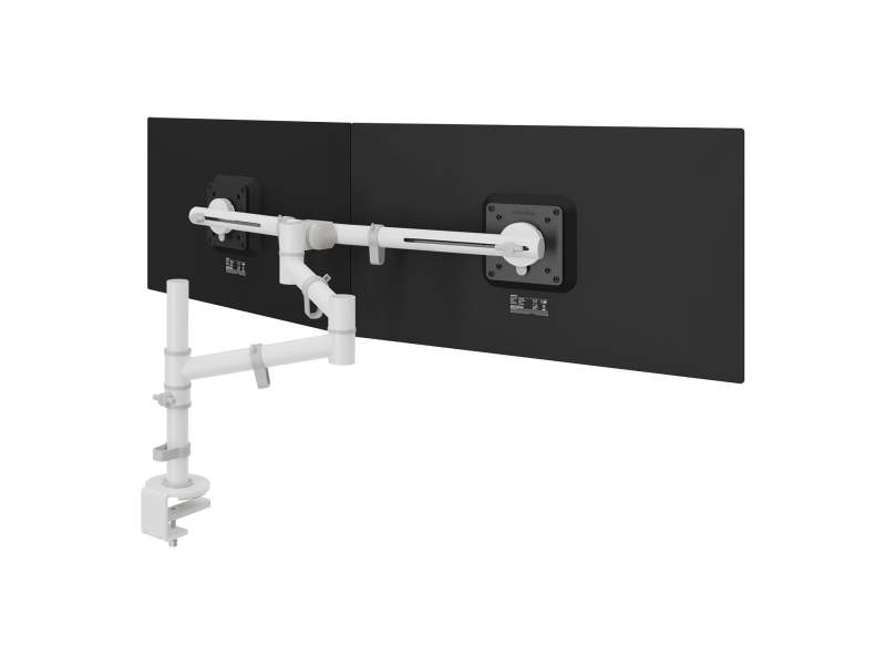Doppelmonitorarm Dataflex Viewgo Schreibtisch 130 mit Gelenkarmen für flexible Bildschirmpositionierung