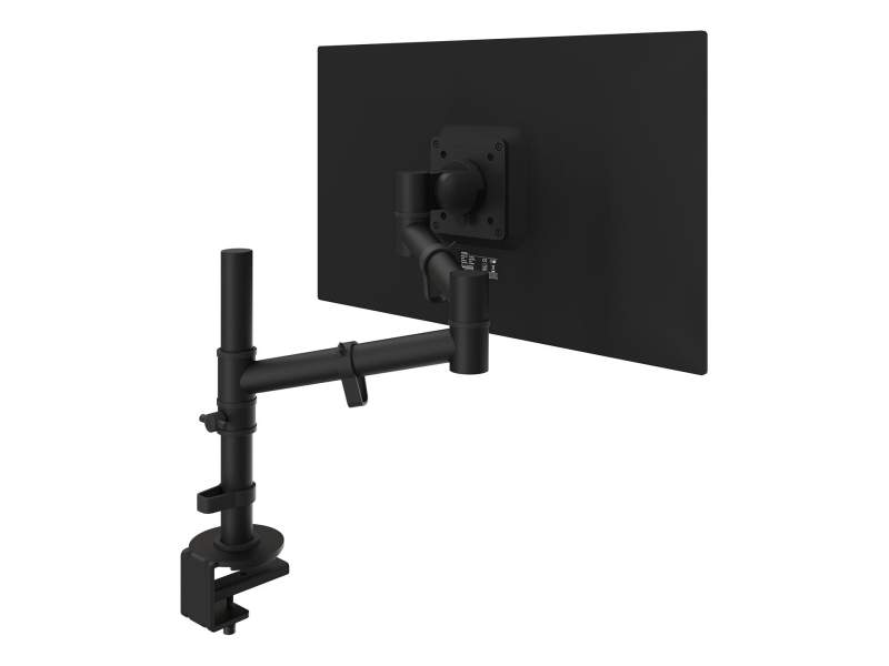 Einzelmonitorarm Dataflex Viewgo Schreibtisch 123 mit schwarzer Monitoraufnahme für flexible Bildschirmpositionierung