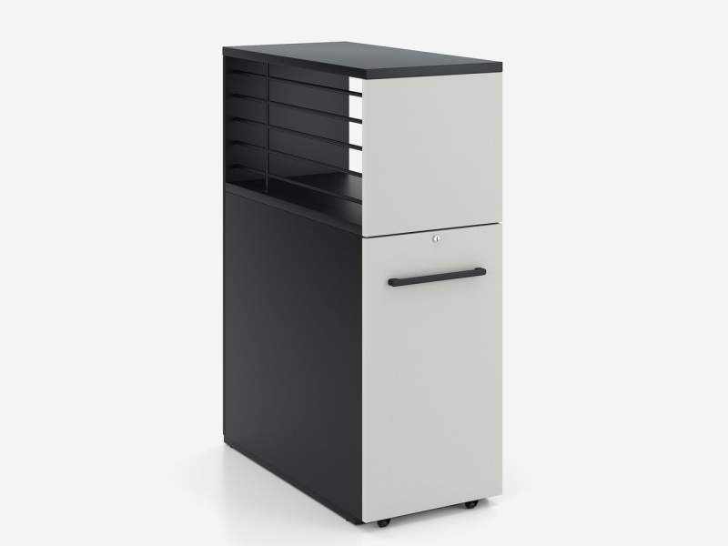 Rollcontainer Nowy Styl Play&Work Orga Tower mobiler Organisationsschrank mit Stauraum und Schublade