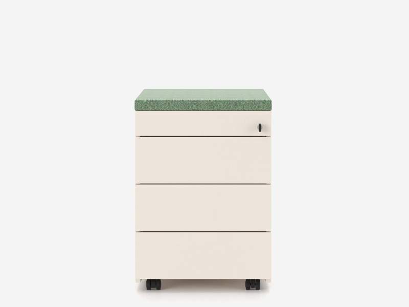 Nowy Styl SQart Container mit Schubladen und gepolsterter Sitzauflage