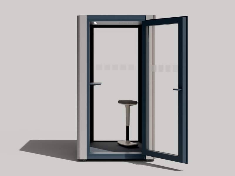Palmberg SILENCIO Schallschutzkabine mit Glastür in moderner Ausführung