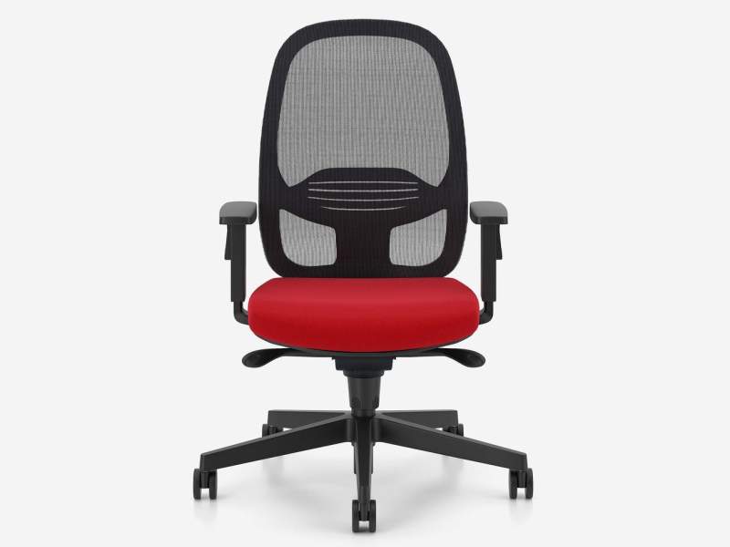 Drehstuhl SOHOS by Nowy Styl Eggy mit Netzrücken und gepolsterter Sitzfläche für ergonomisches Sitzen