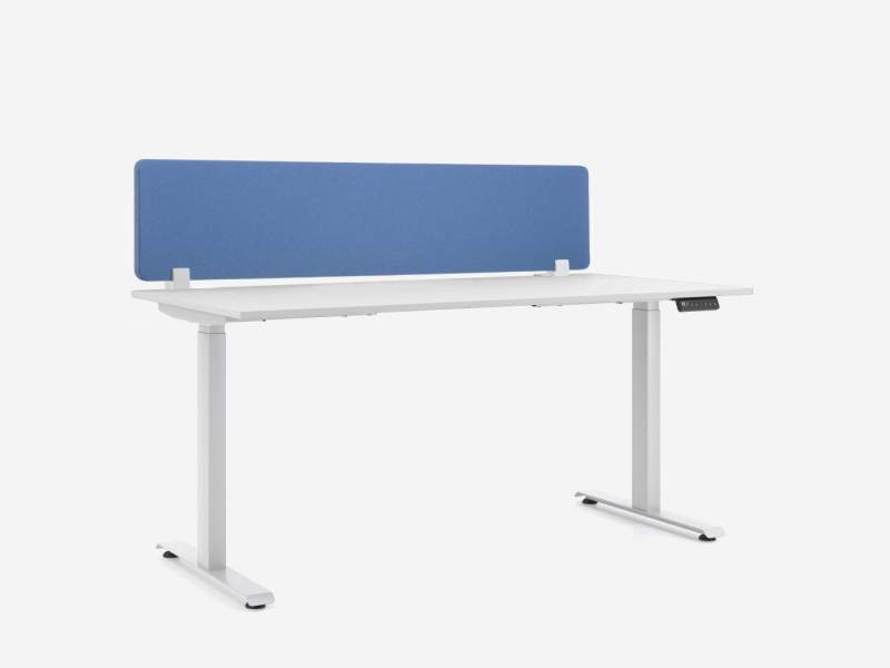 Schreibtisch SITAG SITAGeUP PRIME höhenverstellbarer Bürotisch mit montierter Trennwand