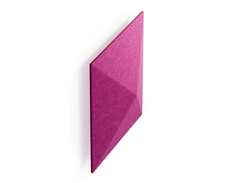 Akustikpaneel Offecct Spiegel mit geometrischer Faltstruktur zur schallabsorbierenden Wandgestaltung