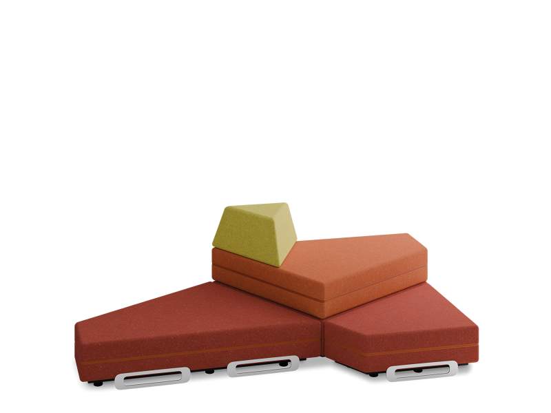 Modulares Loungesystem König + Neurath EAZE.TALK für flexibel kombinierbare Kommunikationszonen