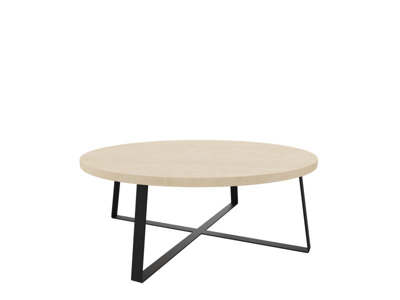 Couchtisch Connection Aviary mit runder Tischplatte und Metallgestell