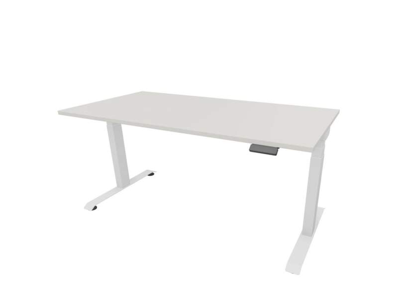 Höhenverstellbarer Schreibtisch Steelcase Possilio® mit rechteckiger Tischplatte und T-Fuß-Gestell