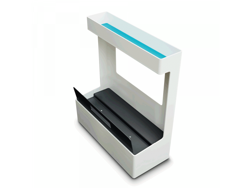 Behälter/Zeitungsablagen | Tischaufsätze/Papier- und CD-Ablagen, Steelcase, 1+1 Welcome Elemente