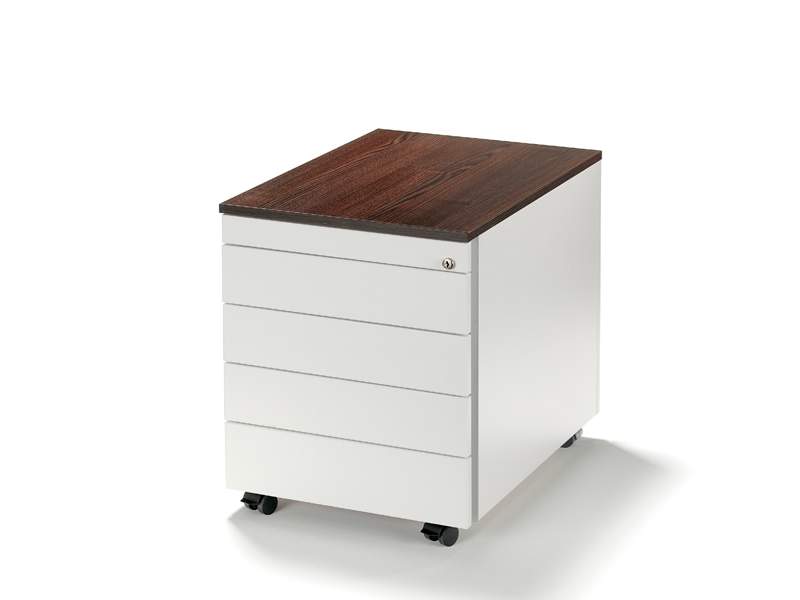 Rollcontainer Büro Büroschrank Rollen Bürocaddy schwarz Bürocontainer WINI, CONTAINER