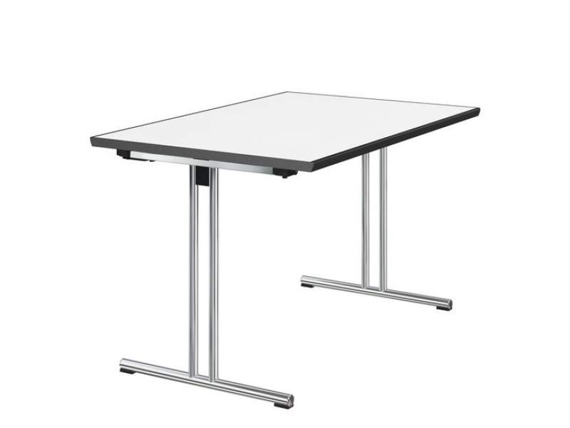 Klapptisch, Platte Kunststoff, Füsse Rundrohr, Brunner, basic