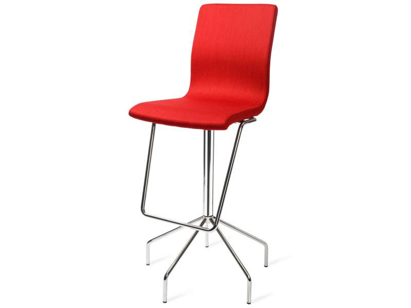 Barstuhl rot Barhocker, Skandiform, Flex Up