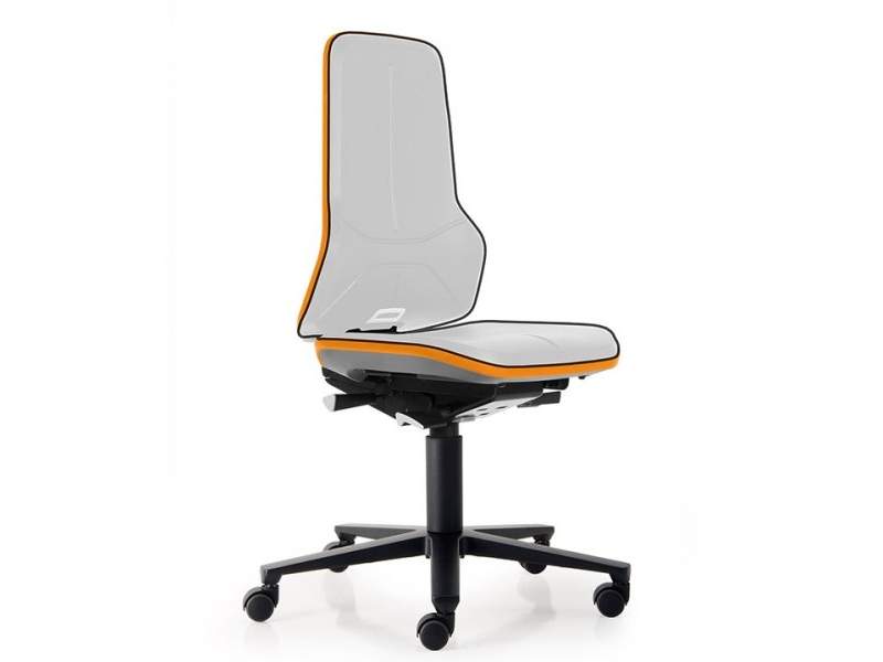 Bimos Stühle ergonomische Bürostühle grau orange  Schreibtischstuhl ergonomisch, Bimos (Interstuhl), Labor Neon