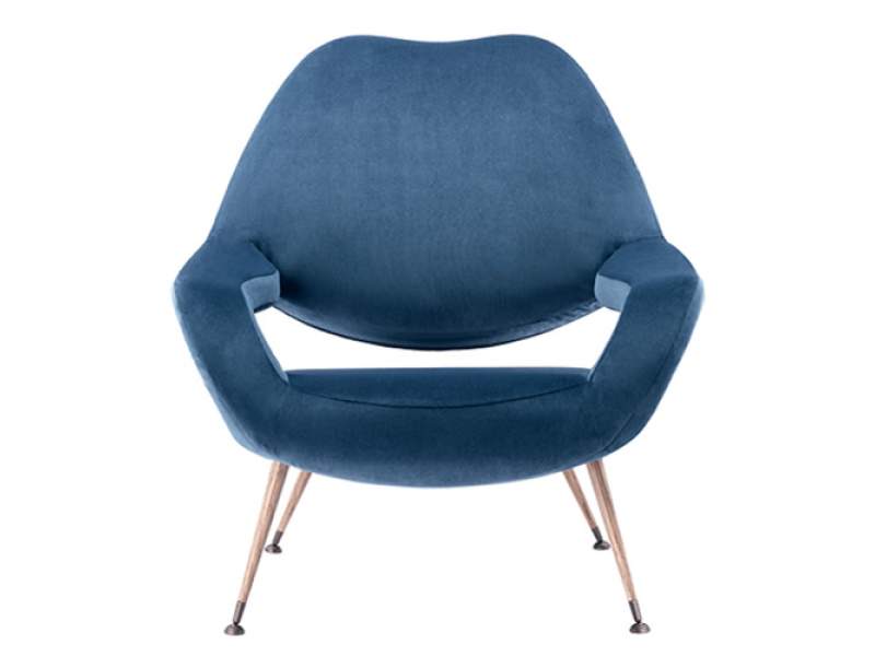 Loungesessel blau Büro Design Loungemöbel , Poltrona Frau, DU 55