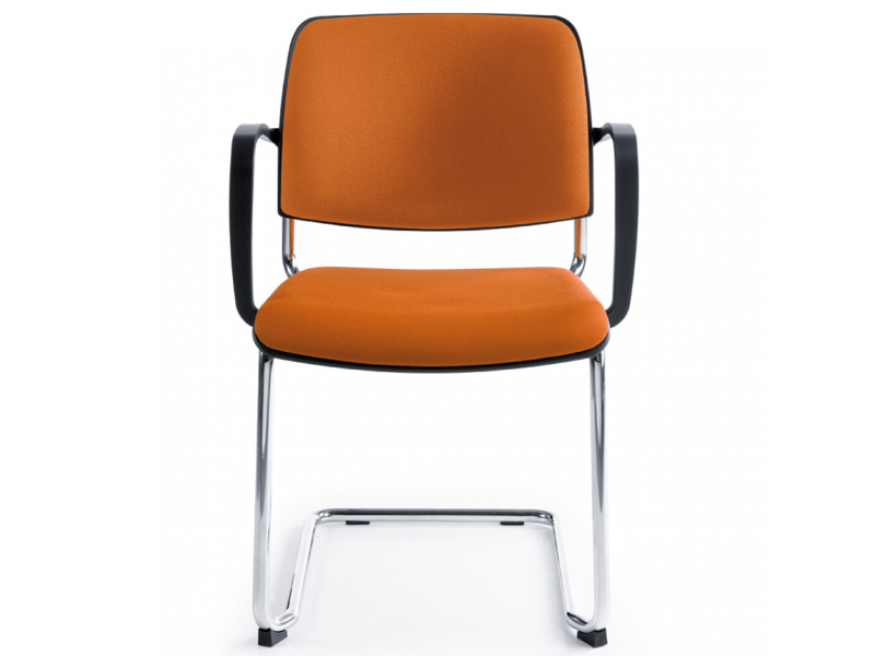 Besucherstuhl orange Freischwinger Konferenzstühle, profim, Bit