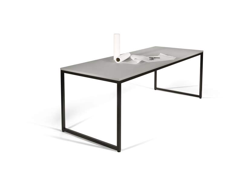 Schreibtisch unterschiedliche Höhen Stehtisch graue  Büro Schreibtische grau Büromöbel modern, KIM, Calma Bürotisch / Stehtisch