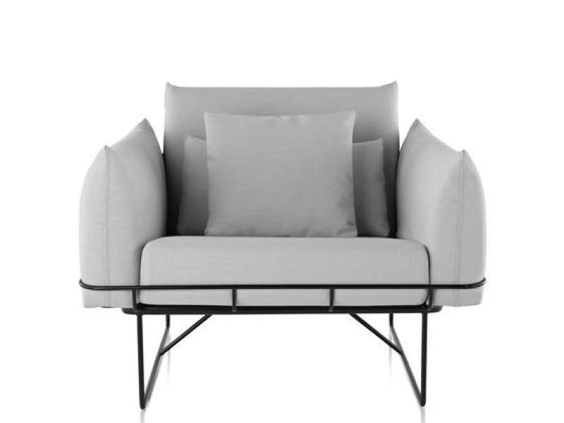 Loungesessel Stoff Büro Clubsessel Design Loungemöbel , Herman Miller, Wireframe