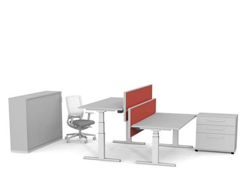 Tisch Trennwände Büro Trennwand Schreibtisch, Zemp, Akustik Ansatzwand PRO 40