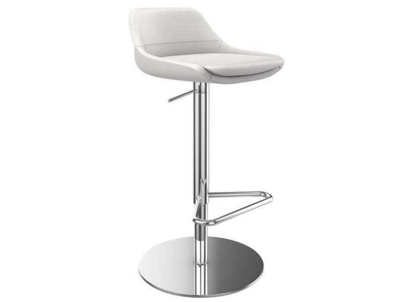 Barhocker grau Leder Barstuhl Brunner crona bar