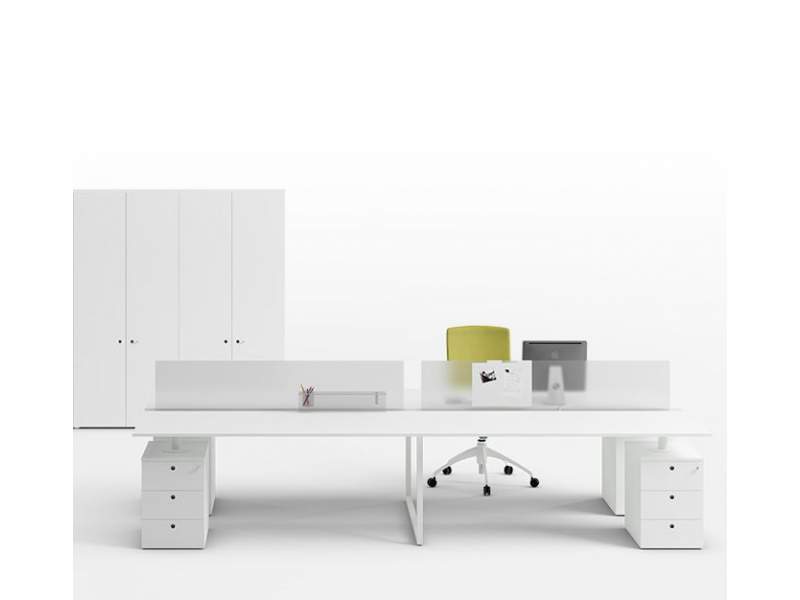 Schreibtisch weiß, Teamarbeitsplatz | Büro Schreibtische weiß | Büromöbel, Fantoni, Framework 2.0 Tisch