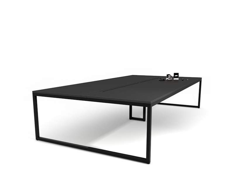 Großer Schreibtisch schwarz | Büro Schreibtische schwarz | Büromöbel, KIM, Massimo Bürotisch