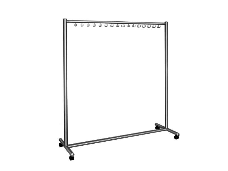 Kleiderständer Fahrbare Garderobe zerlegbare Garderobe, Esit, Garderoben 1809H / 1809HS pulverbeschichtet