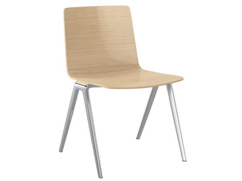 Besucherstuhl Holz Besucherstühle Konferenzstühle ohne Armlehnen Cafeteria Stühle, Brunner, A-Chair 9702
