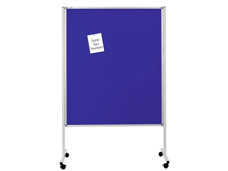 Rollbares Whiteboard Büro Stand Whiteboards auf Rollen Legamaster, Multiboard XL blue