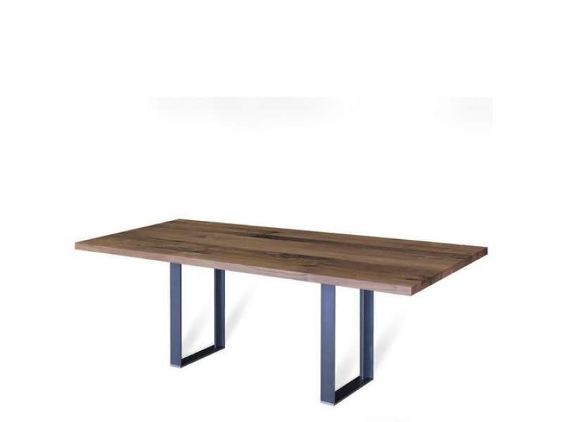 Brauner Schreibtisch Büro kleine Schreibtische Design Holz, Fussgestell Metall IGN. Design., IGN. T.