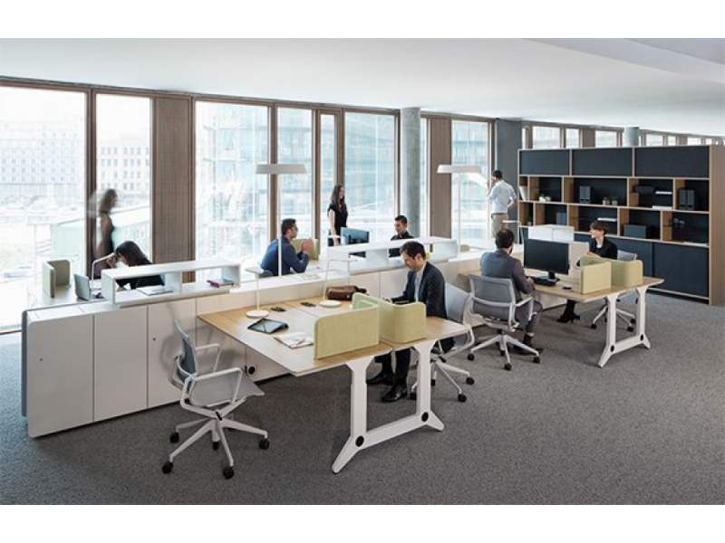 Schreibtisch Büro Schreibtische Büromöbel Arbeitstisch Sideboard Büro, Planmöbel, unit