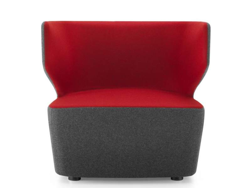 Loungesessel Clubsessel exklusive Design Loungemöbel rot, Girsberger, Pablo