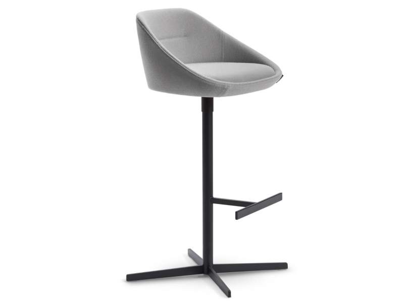 Barstuhl grau offecct, Ezy Barhocker