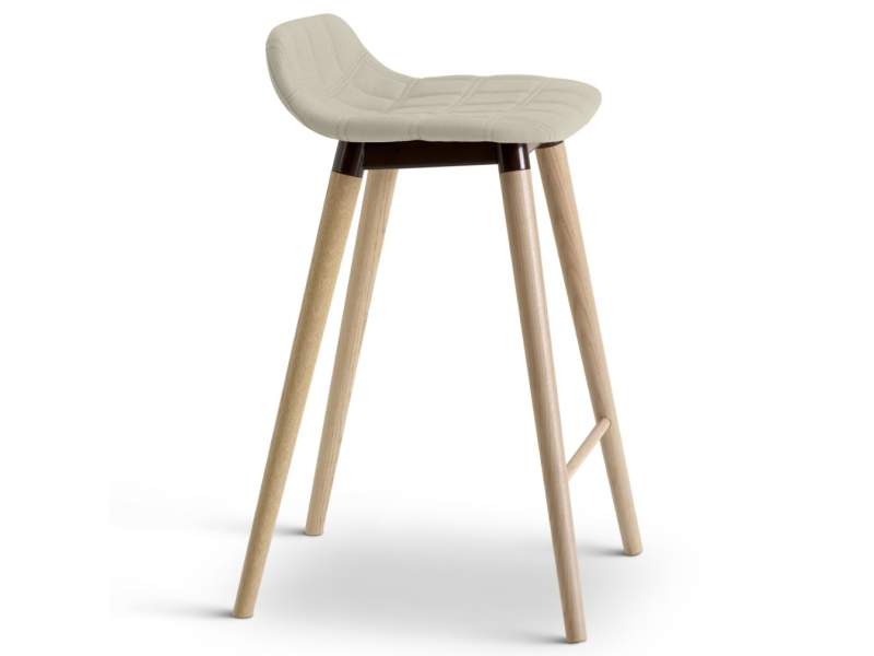 Barstuhl Holz grau offecct, Bop Wood Barhocker