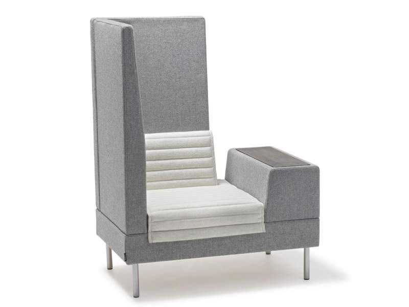 Loungemöbel exklusiv grau Stoff Büro Lounge offecct, Smallroom Plus